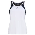 Maiou pentru fete Head  Club 22 Tank Top Girls White/Dark Blue