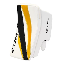 Mănușă de respins CCM Axis F5 Black/Yellow Junior