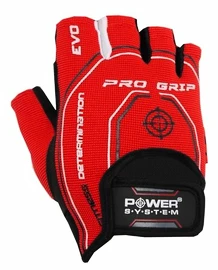 Mănuși de fitness Power System Fitness Rukavice Pro Grip Evo Červené