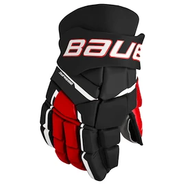 Mănuși de hochei Bauer M3 Black/Red Intermediate