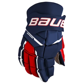 Mănuși de hochei Bauer M3 Navy/Red/White Intermediate