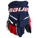 Mănuși de hochei Bauer  M3 Navy/Red/White Junior