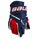 Mănuși de hochei Bauer  M5PRO Navy/Red/White Intermediate