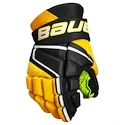 Mănuși de hochei Bauer Vapor 3X Black/Gold Junior 11 inci