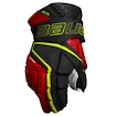 Mănuși de hochei Bauer Vapor Hyperlite Black/Red/Green Intermediate