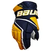 Mănuși de hochei Bauer Vapor Hyperlite Navy/Gold Intermediate