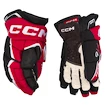 Mănuși de hochei CCM  FT6 Black/Red/White Senior