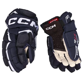 Mănuși de hochei CCM FT6 Navy/White Junior