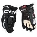 Mănuși de hochei CCM  FT6 Pro Black/White Junior 11 inci