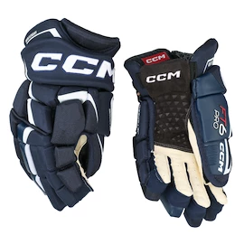 Mănuși de hochei CCM FT6 Pro Navy/White Junior