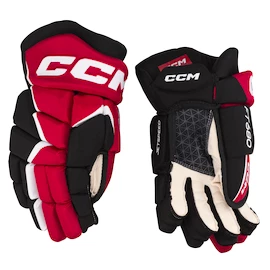 Mănuși de hochei CCM FT680 Black/Red/White Senior