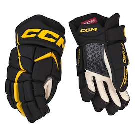 Mănuși de hochei CCM FT680 Black/Sunflower Junior