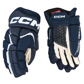 Mănuși de hochei CCM FT680 Navy/White Junior