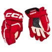 Mănuși de hochei CCM  FT680 Red/White Junior