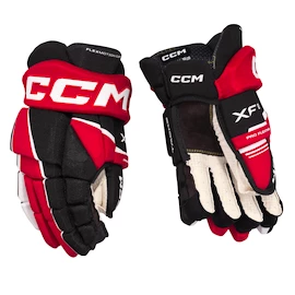 Mănuși de hochei CCM Tacks XF 80 Black/Red/White Junior