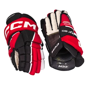 Mănuși de hochei CCM Tacks XF 80 Black/Red/White Junior