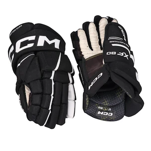 Mănuși de hochei CCM Tacks XF 80 Black/White Junior