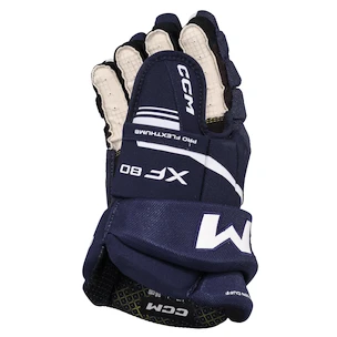 Mănuși de hochei CCM Tacks XF 80 Navy/White Junior