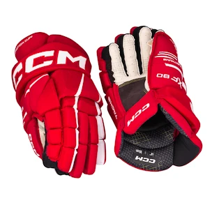 Mănuși de hochei CCM Tacks XF 80 Red/White Junior