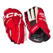 Mănuși de hochei CCM Tacks XF 80 Red/White Senior