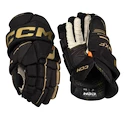 Mănuși de hochei CCM Tacks XF Black/Gold Senior