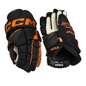 Mănuși de hochei CCM Tacks XF Black/Orange Junior