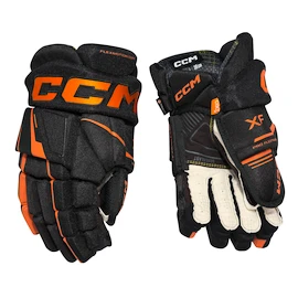 Mănuși de hochei CCM Tacks XF Black/Orange Junior