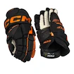 Mănuși de hochei CCM Tacks XF Black/Orange Senior