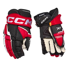 Mănuși de hochei CCM Tacks XF Black/Red/White Junior