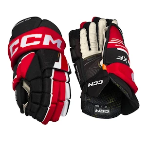 Mănuși de hochei CCM Tacks XF Black/Red/White Senior