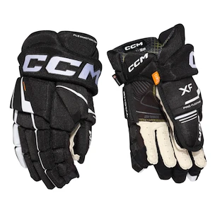 Mănuși de hochei CCM Tacks XF Black/White Junior