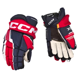 Mănuși de hochei CCM Tacks XF Navy/Red/White Junior