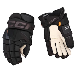 Mănuși de hochei CCM Tacks XF PRO Black/Grey Junior