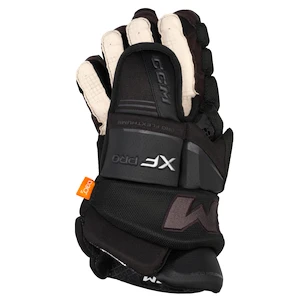 Mănuși de hochei CCM Tacks XF PRO Black/Grey Junior 11 inci