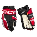 Mănuși de hochei CCM Tacks XF PRO Black/Red/White Junior 11 inci