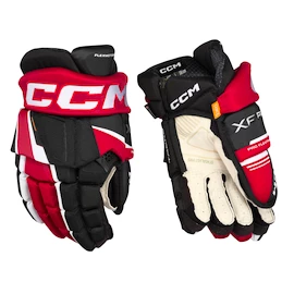 Mănuși de hochei CCM Tacks XF PRO Black/Red/White Junior