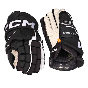 Mănuși de hochei CCM Tacks XF PRO Black/White Junior 11 inci