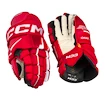 Mănuși de hochei CCM Tacks XF PRO Red/White Junior