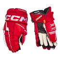 Mănuși de hochei CCM Tacks XF Red/White Junior