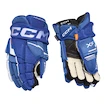 Mănuși de hochei CCM Tacks XF Royal/White Junior