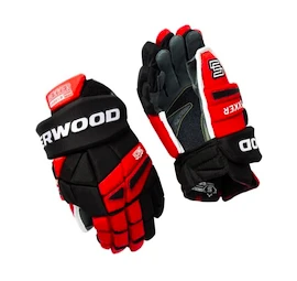 Mănuși de hochei SHER-WOOD Rekker Legend Pro Black/Red/White Junior