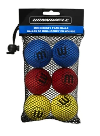 Minge WinnWell Knee Hockey Ball 50mm 5g Eva Multicolour 6-pack