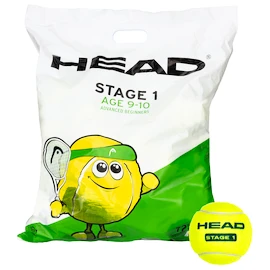 Mingi de tenis pentru copii Head Stage 1 Green 72B