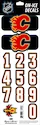 Numere pentru cască Sportstape  ALL IN ONE HELMET DECALS - CALGARY FLAMES - DARK HELMET