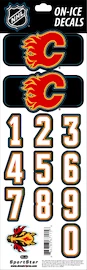 Numere pentru cască Sportstape ALL IN ONE HELMET DECALS - CALGARY FLAMES - DARK HELMET