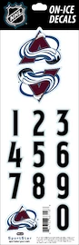 Numere pentru cască Sportstape ALL IN ONE HELMET DECALS - COLORADO AVALANCHE