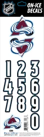 Numere pentru cască Sportstape ALL IN ONE HELMET DECALS - COLORADO AVALANCHE - DARK HELMET