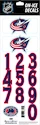 Numere pentru cască Sportstape  ALL IN ONE HELMET DECALS - COLUMBUS BLUE JACKETS