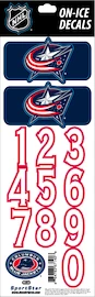 Numere pentru cască Sportstape ALL IN ONE HELMET DECALS - COLUMBUS BLUE JACKETS - DARK HELMET