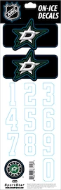 Numere pentru cască Sportstape ALL IN ONE HELMET DECALS - DALLAS STARS - DARK HELMET 2010